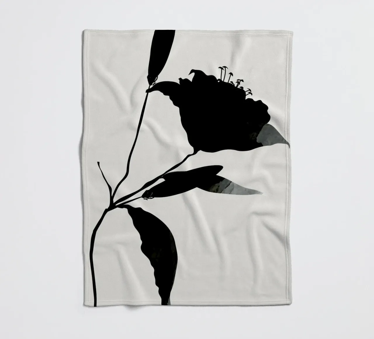 Nero fleecedeken van Kubistika