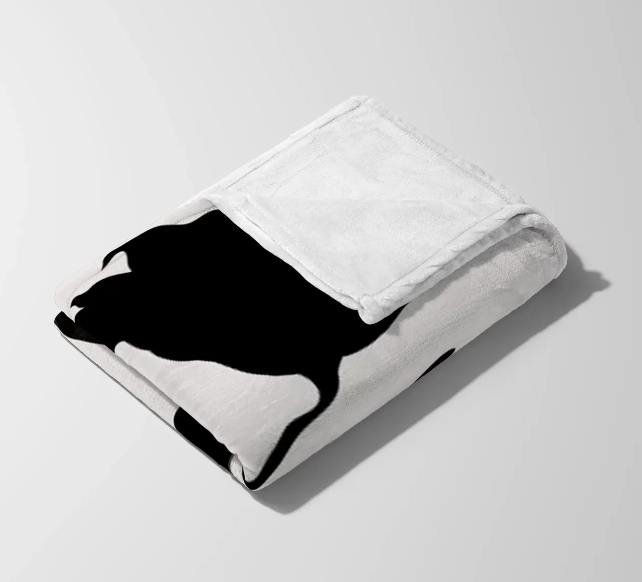 Nero coperta in pile da Kubistika