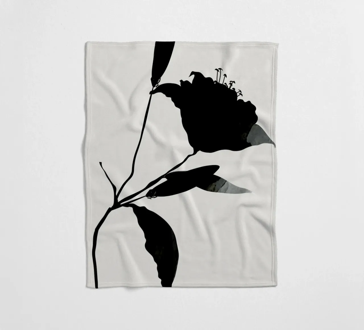 Nero coperta in pile da Kubistika