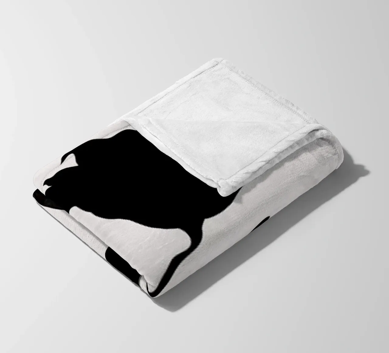 Nero coperta in pile da Kubistika