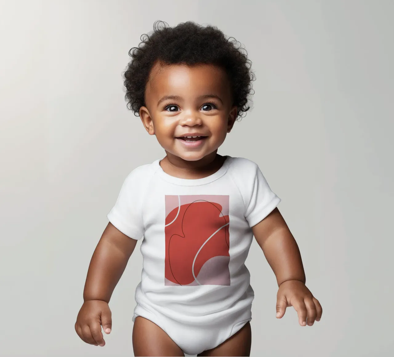 Graphic Shapes II body neonato maniche corte da Linda Gobeta