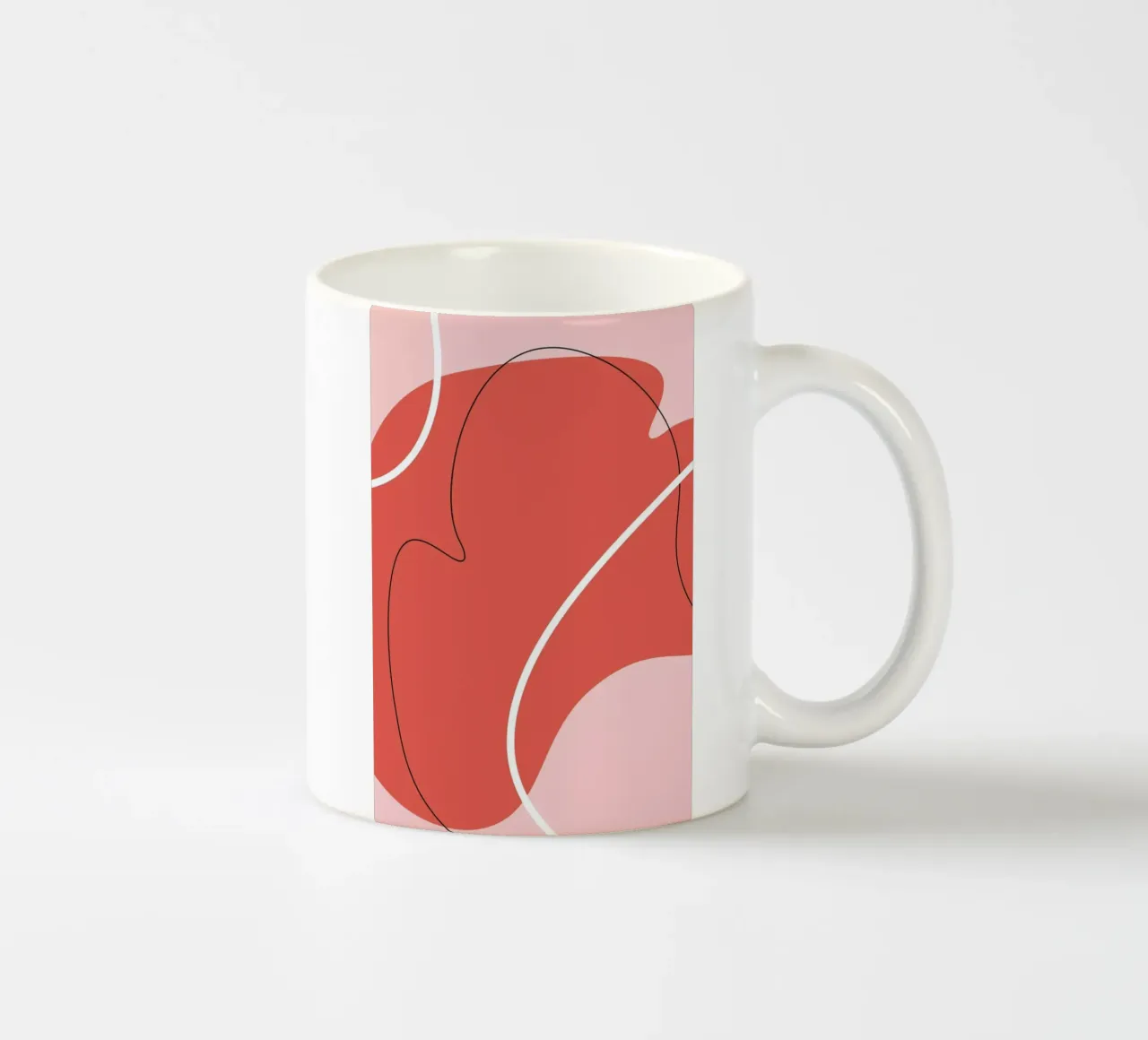 Graphic Shapes II taza de cerámica de Linda Gobeta