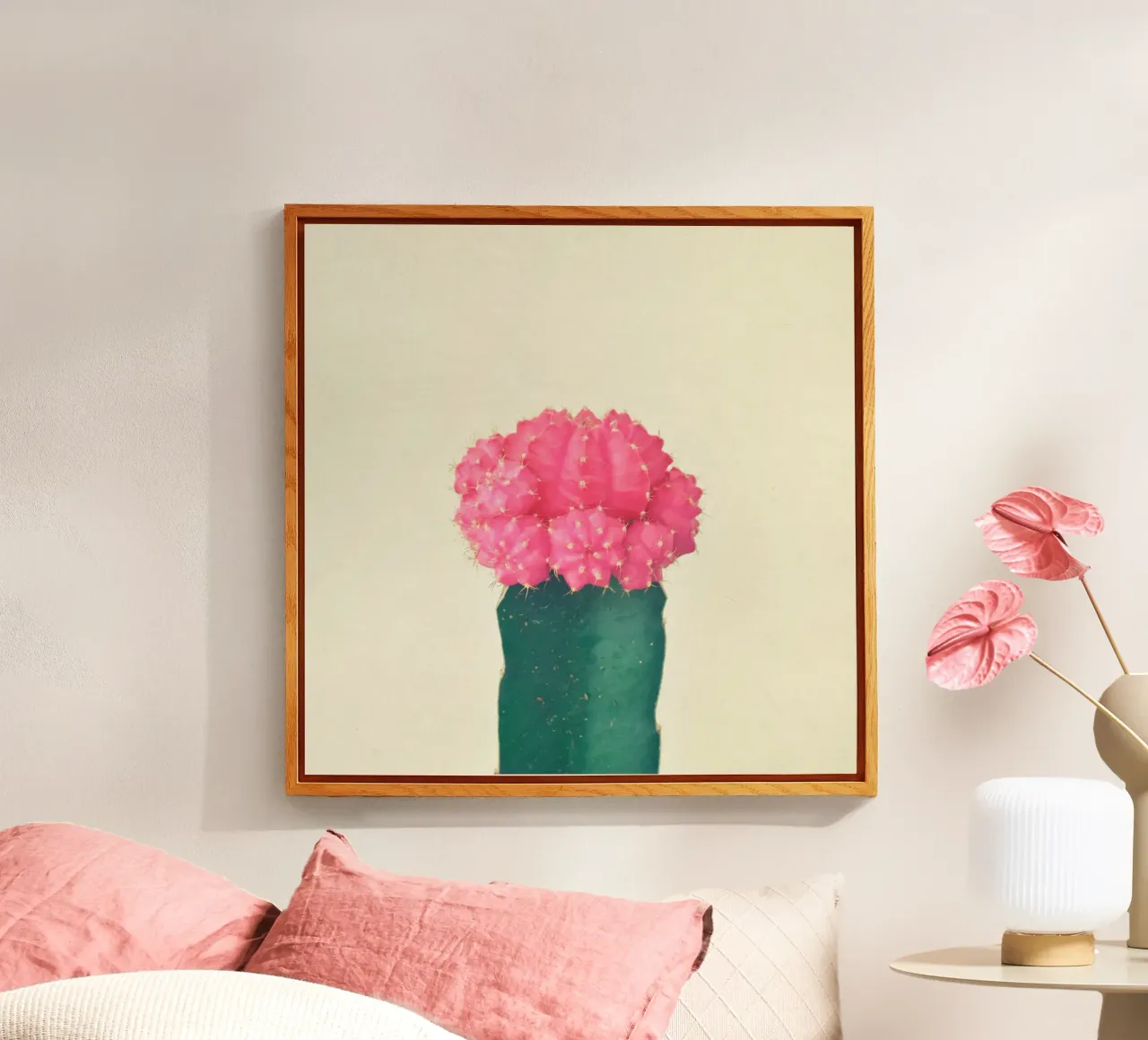 Cactus a quadri rosa plexiglass da Cassia Beck Photography