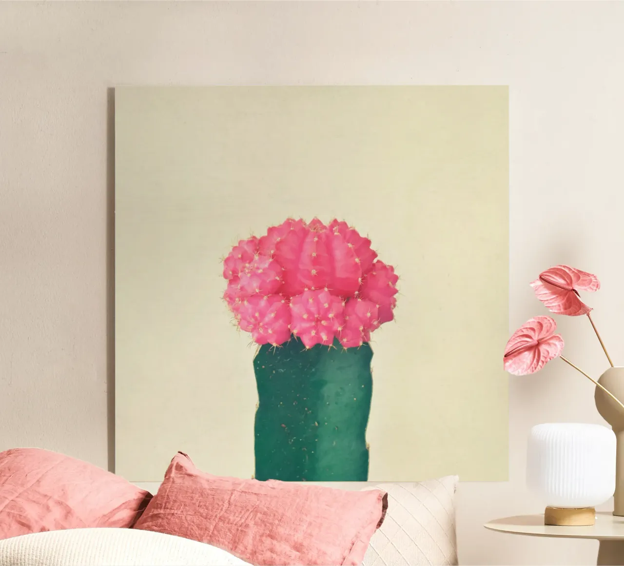 Cactus a quadri rosa plexiglass da Cassia Beck Photography