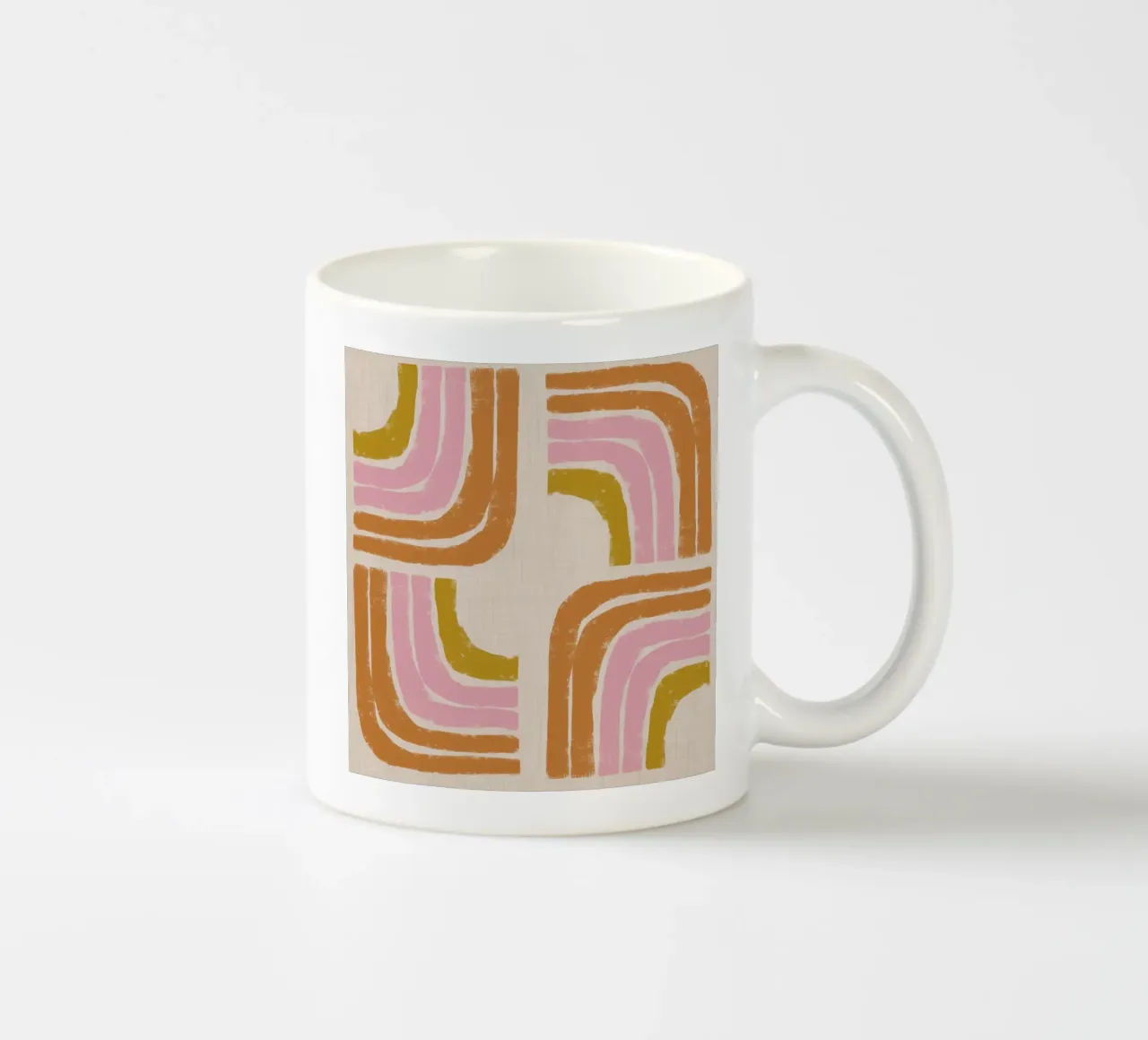 Arcobaleno retrò Geo - Arco astratto tazza in ceramica da susanacosta