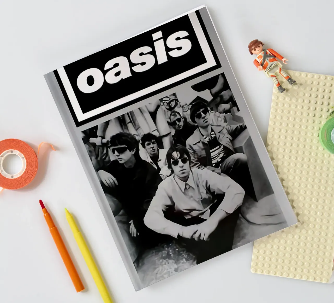 Minimalist OASIS Black And White notebook by avissta