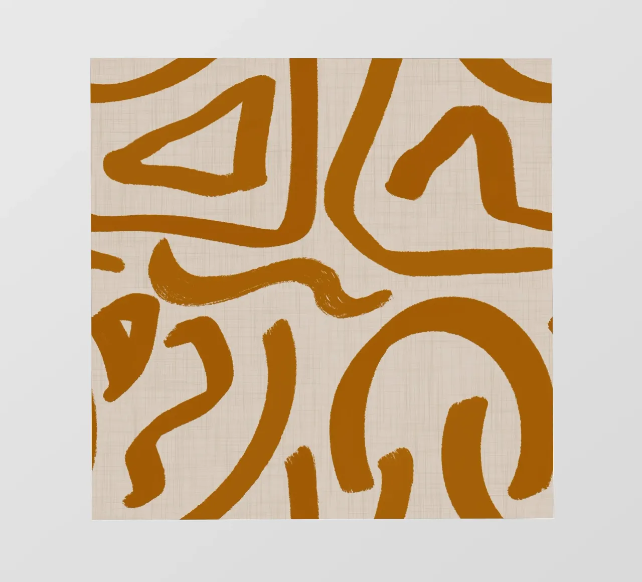 Terracotta Scribbles – Retro Abstract pvc cover by susanacosta