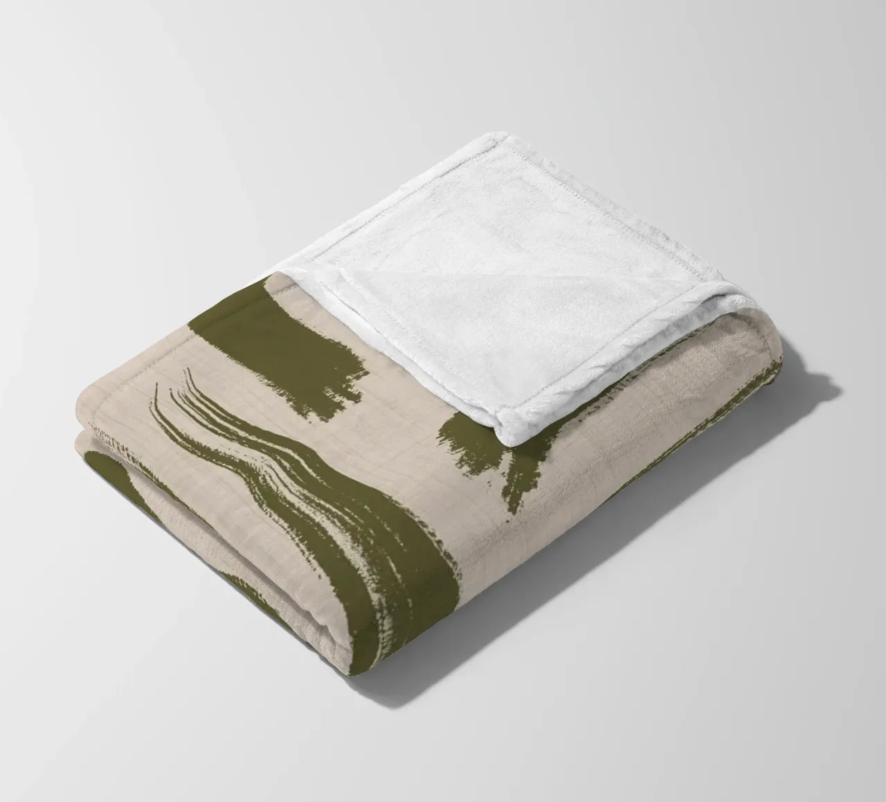Pennellate di olivo - Texture astratta coperta in pile da susanacosta