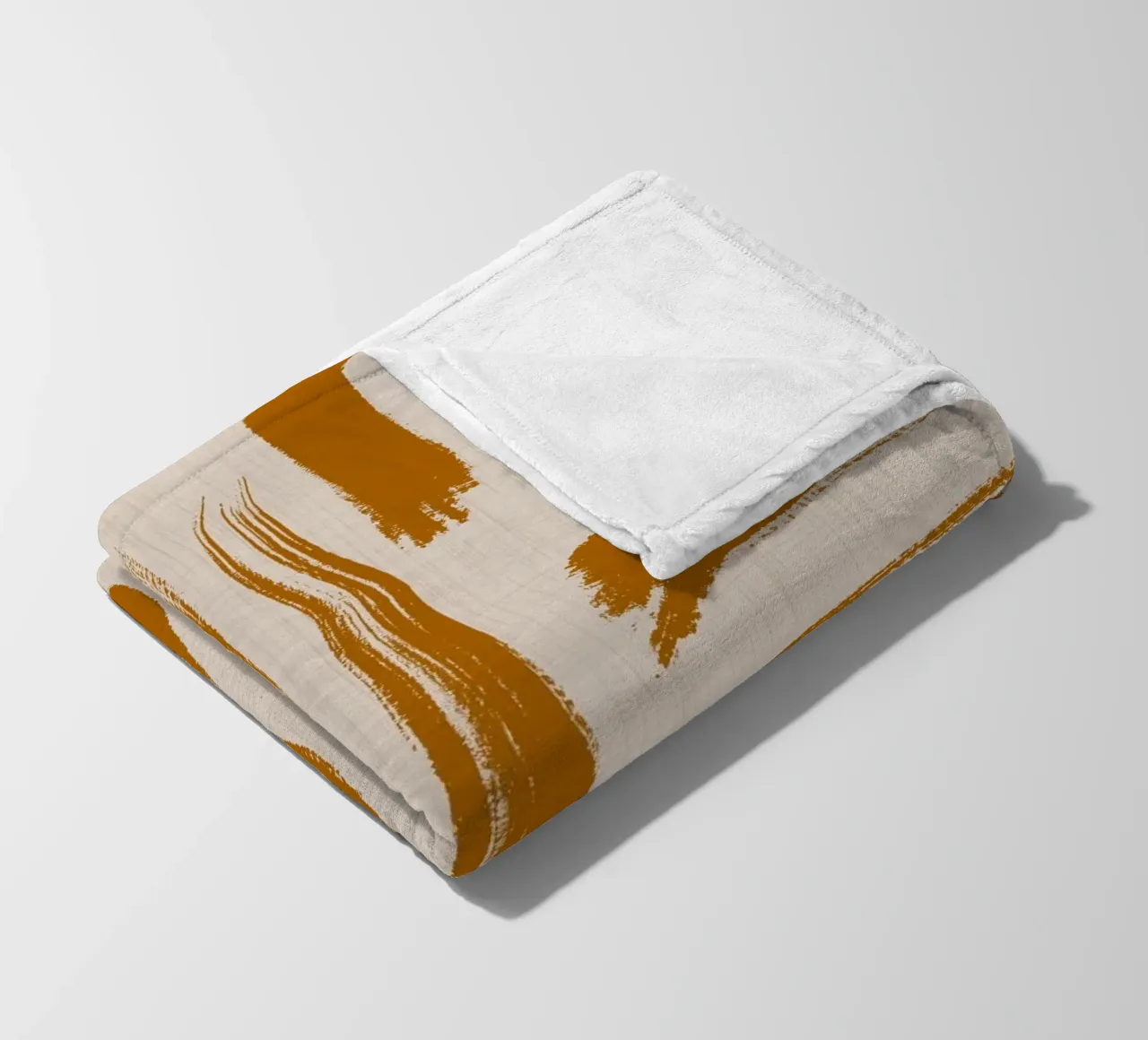 Pennellate d'ambra - Linee pittoriche coperta in pile da susanacosta