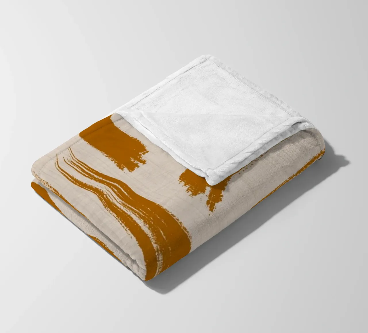Pennellate d'ambra - Linee pittoriche coperta in pile da susanacosta