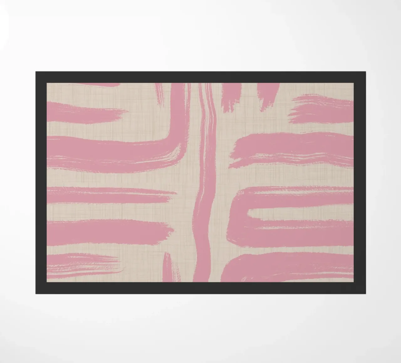 Blush Brushstrokes – Soft Abstract Art doormat by susanacosta