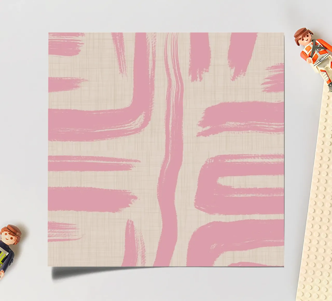 Blush Brushstrokes – Soft Abstract Art sticker sheet by susanacosta