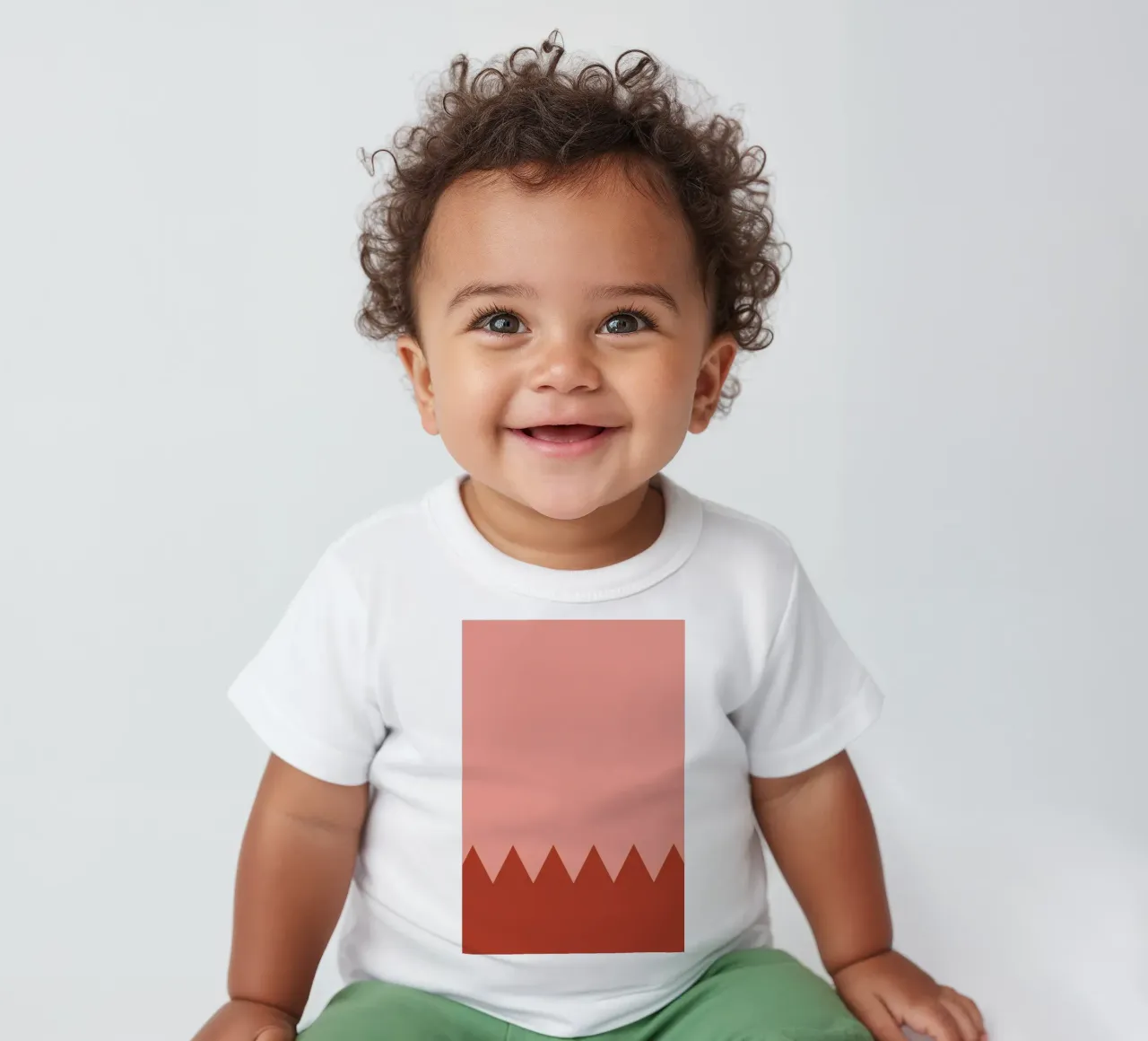 Zig Zag II baby t-shirt by Linda Gobeta