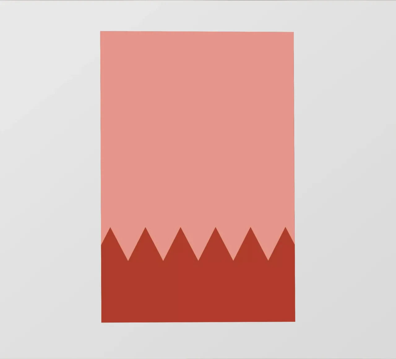 Zig Zag II pvc cover by Linda Gobeta