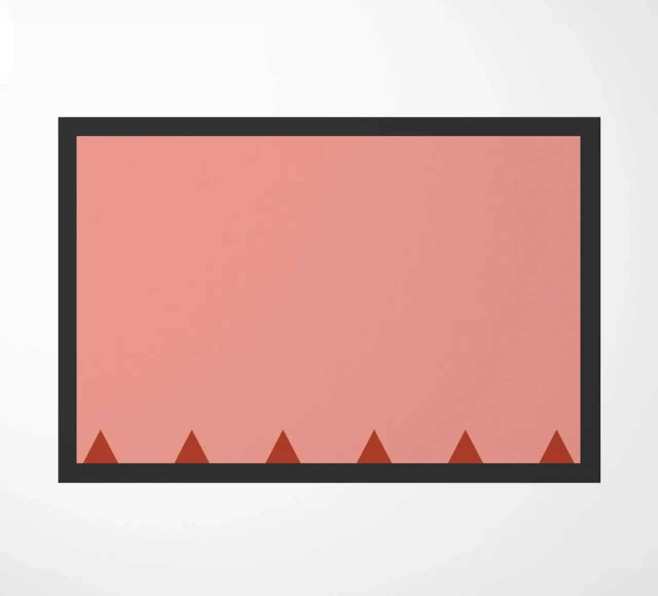 Zig Zag II doormat by Linda Gobeta