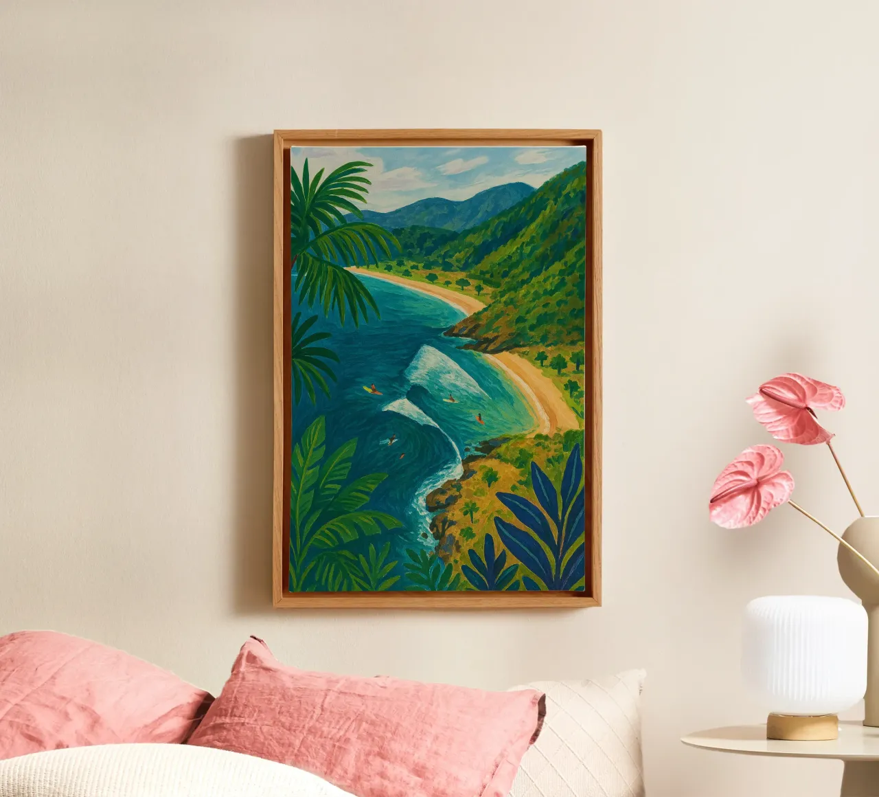 Tropical Surf Bay toile de Aquarevo