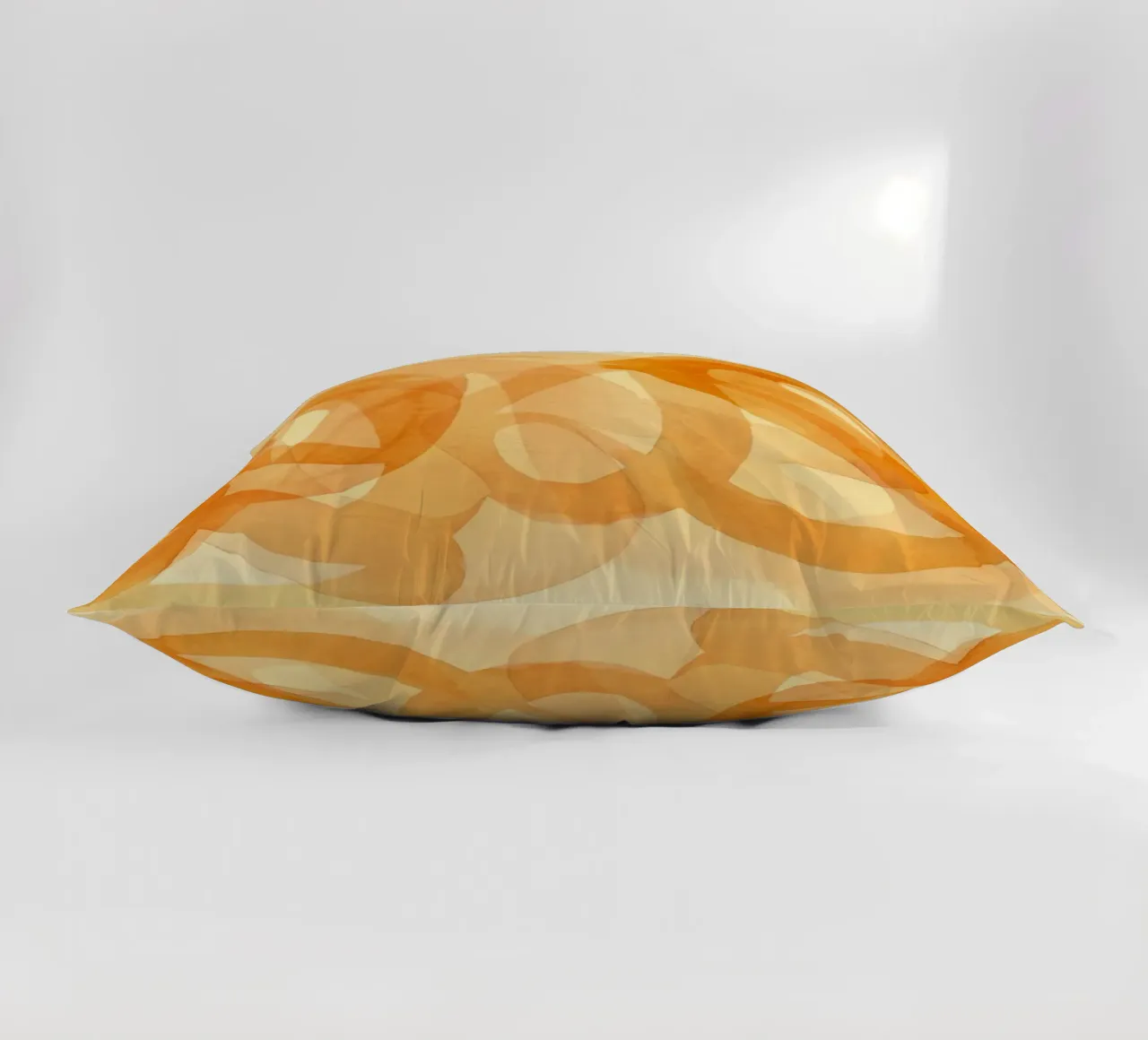 Tangerine Acquerello Pennellate Curve cuscino da Andrea Haase Modern Home