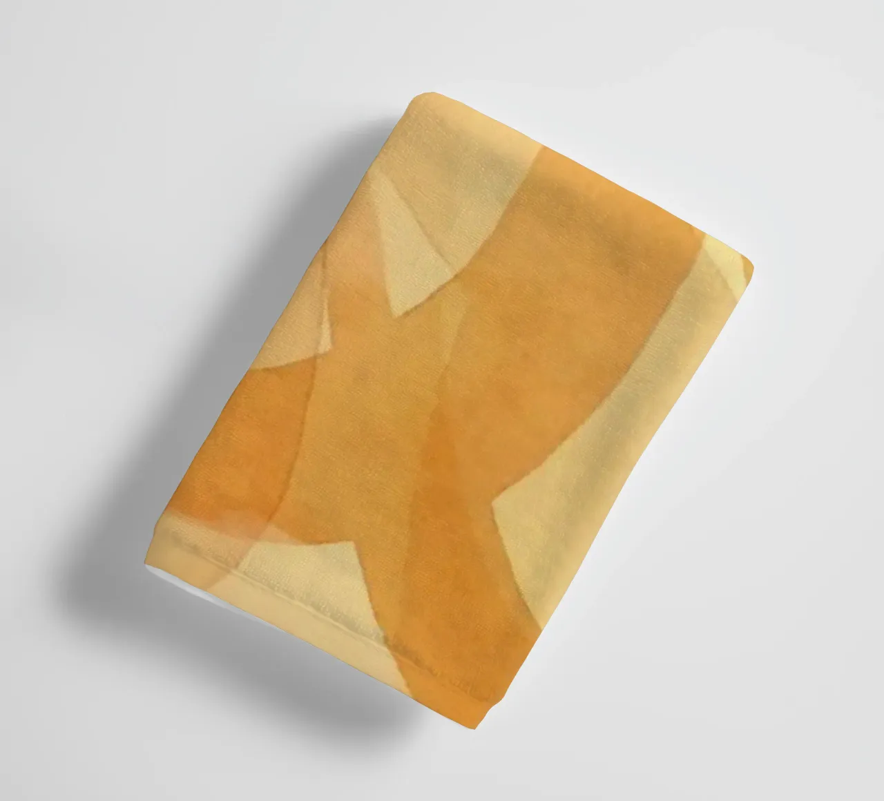 Tangerine Acquerello Pennellate Curve asciugamano da bagno da Andrea Haase Modern Home