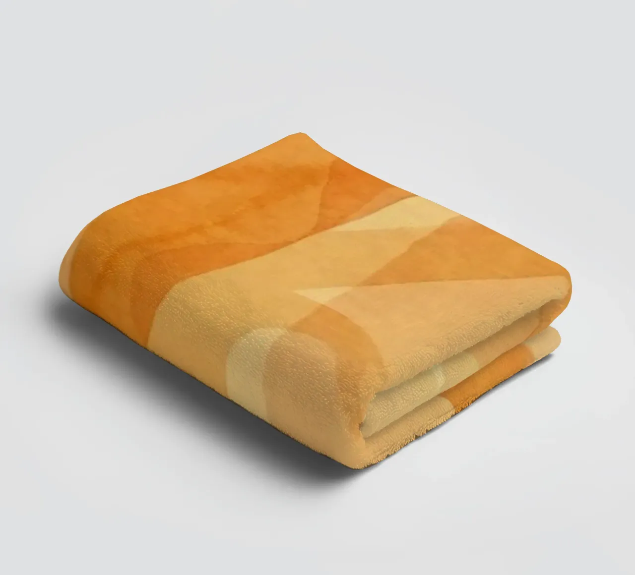 Tangerine Acquerello Pennellate Curve asciugamano da bagno da Andrea Haase Modern Home