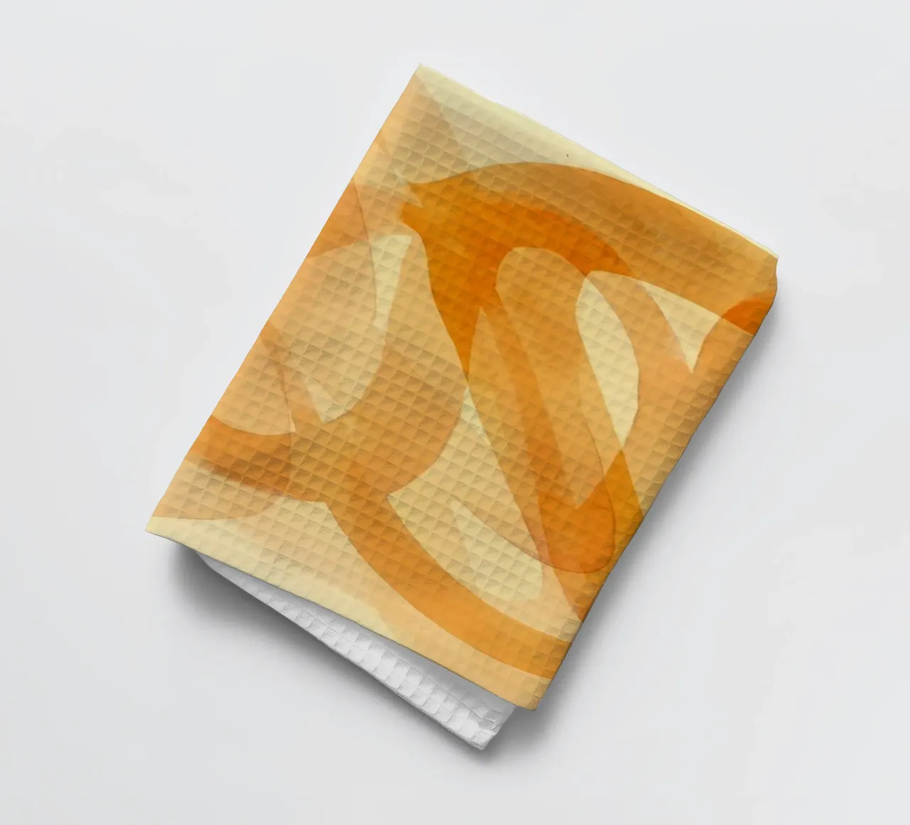 Tangerine Acquerello Pennellate Curve canovaccio da cucina da Andrea Haase Modern Home