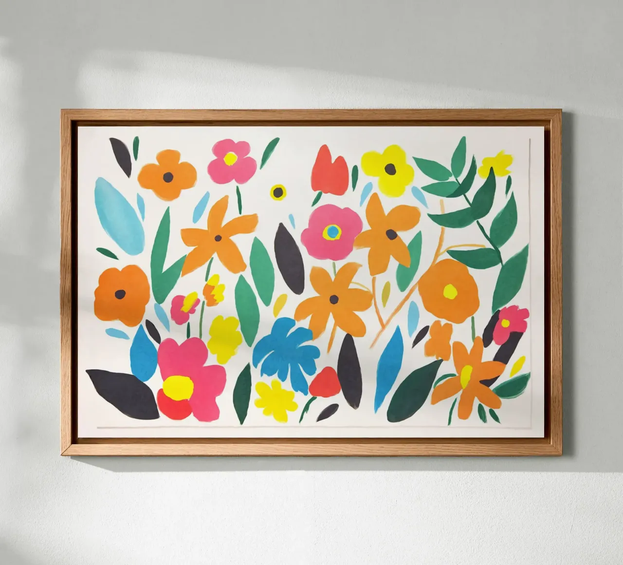 Matisse Groovy Bloementuin canvas met Baklijst van Andrea Haase Modern Home