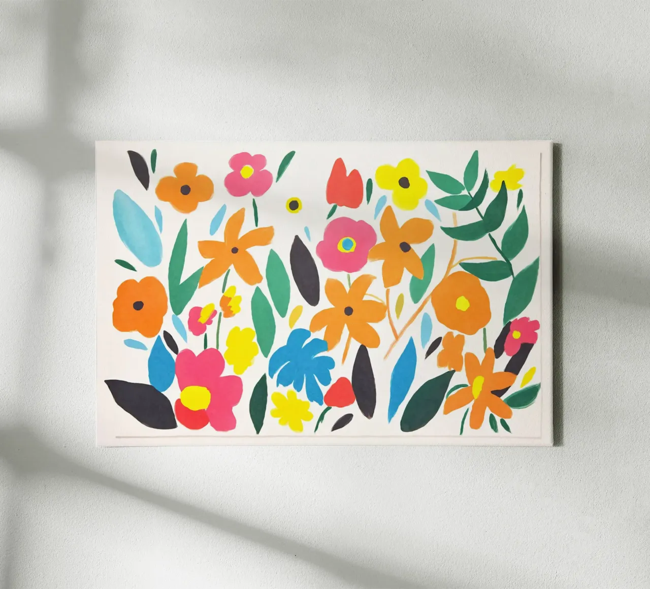 Matisse Groovy Bloementuin canvas met Baklijst van Andrea Haase Modern Home