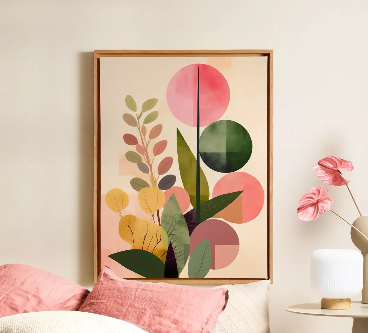 Abstract Botanical tela con Cornice a cassetta da Gypsy Galleria