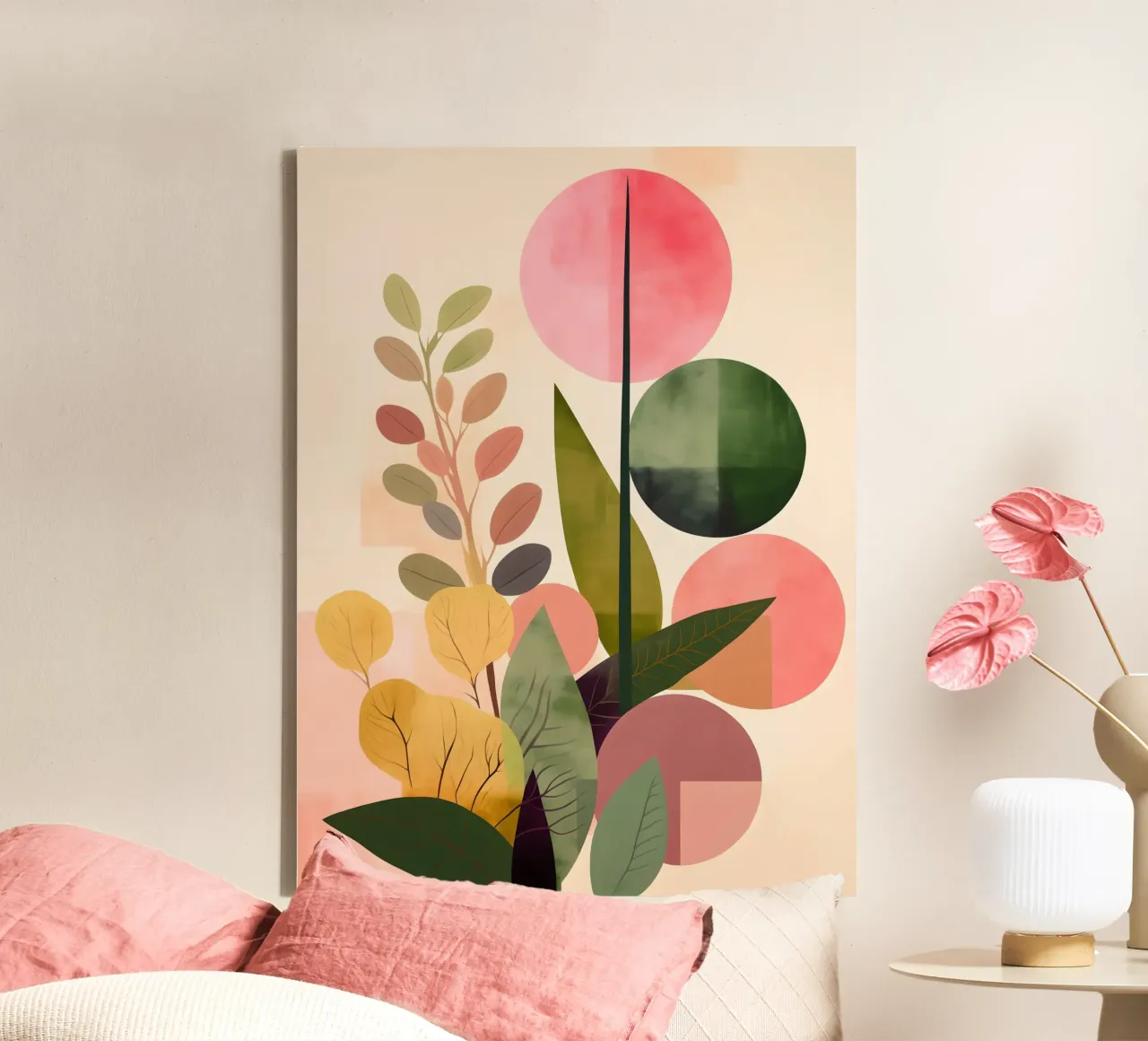 Abstract Botanical tela con Cornice a cassetta da Gypsy Galleria