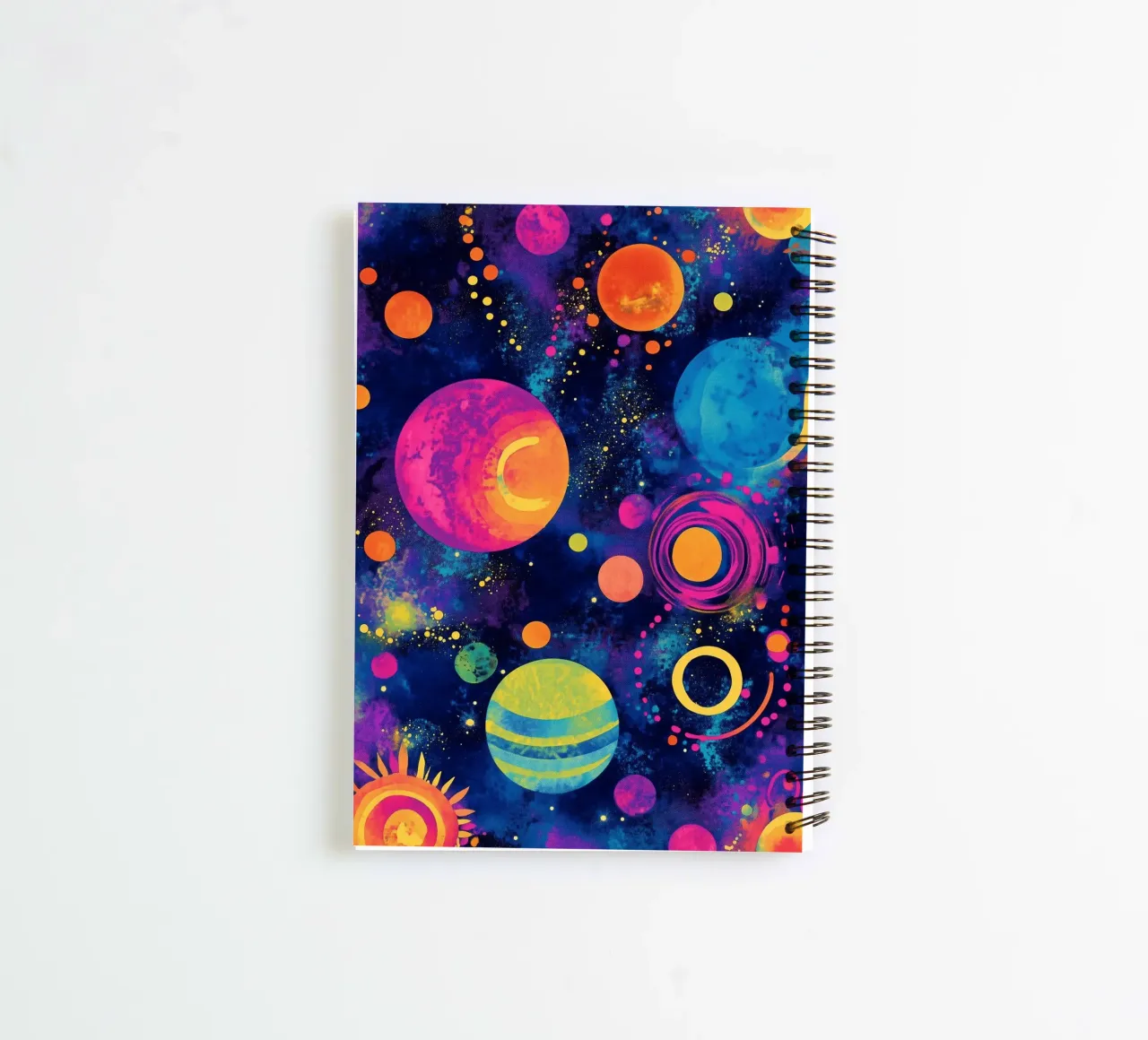 Cosmos space and planets 1 spiral notebook by Justyna Jaszke JBJart