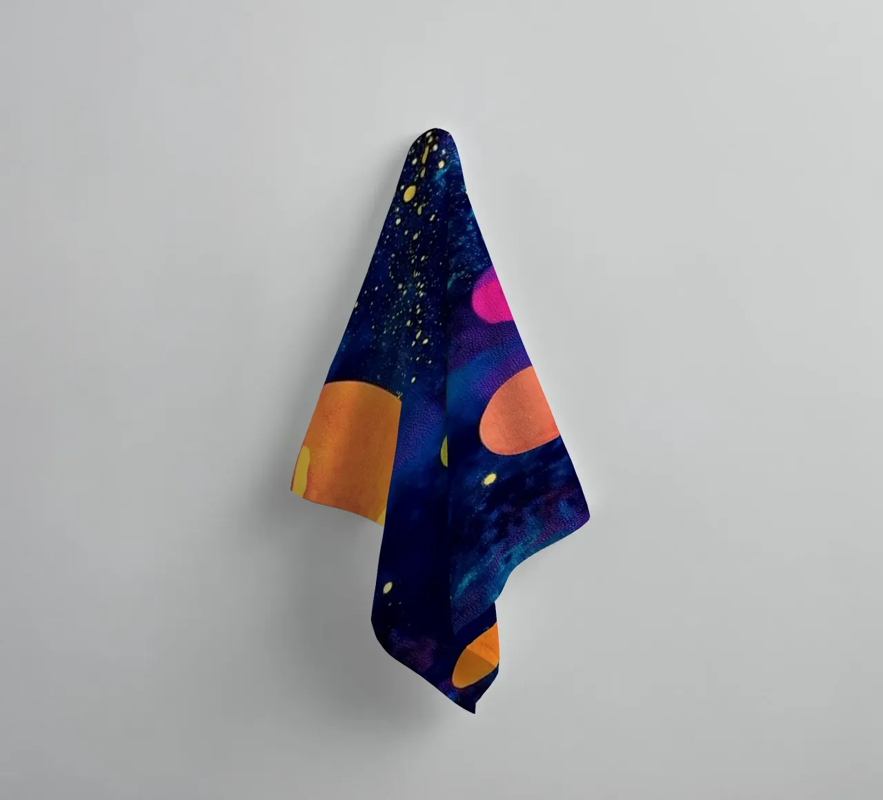 Cosmos space and planets 1 towel by Justyna Jaszke JBJart