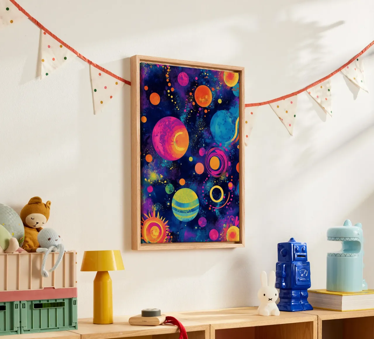 Cosmos space and planets 1 canvas by Justyna Jaszke JBJart
