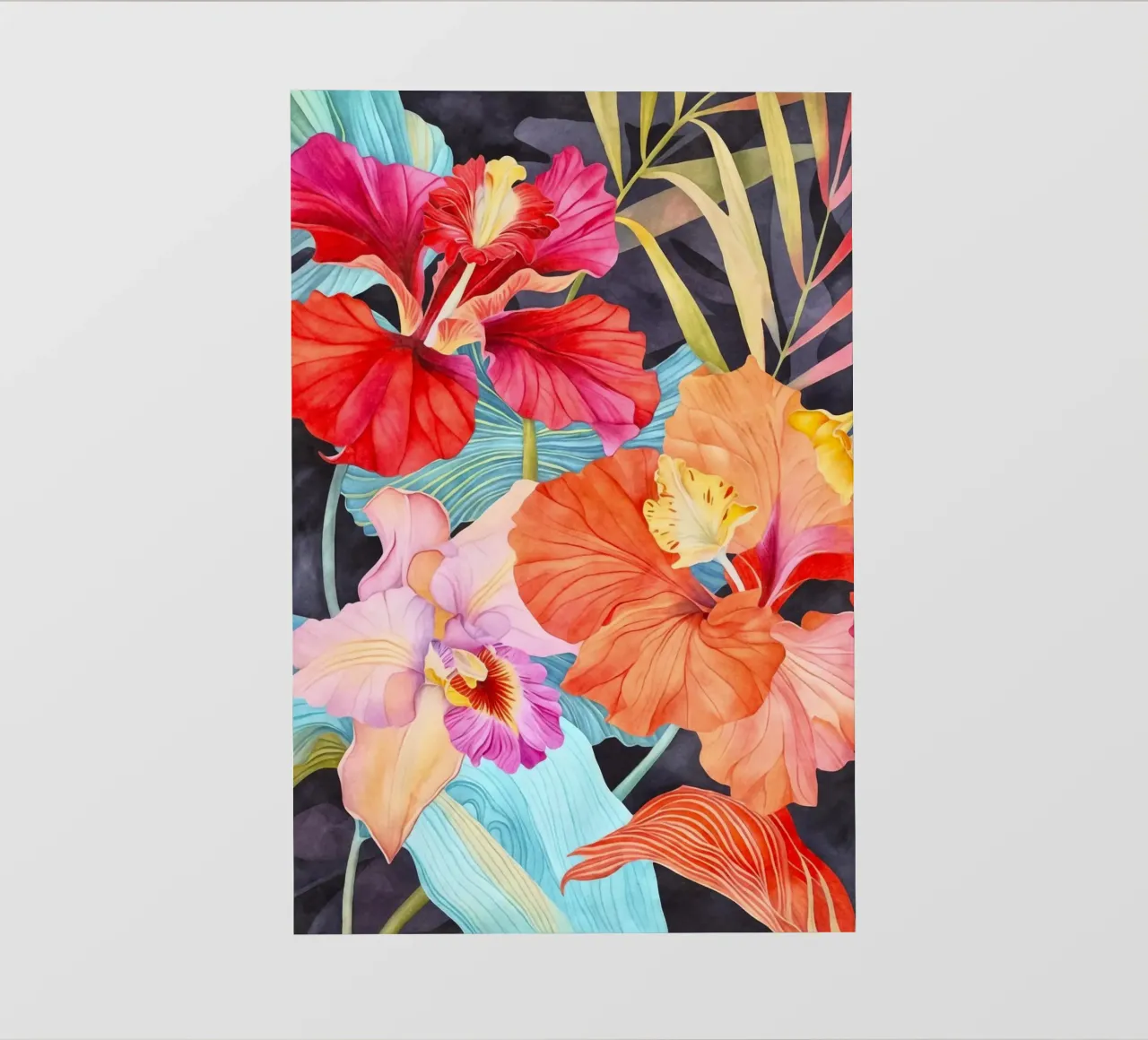 Arazzo tropicale Jungle Vibes pellicola backlit da Andrea Haase Floral Passion