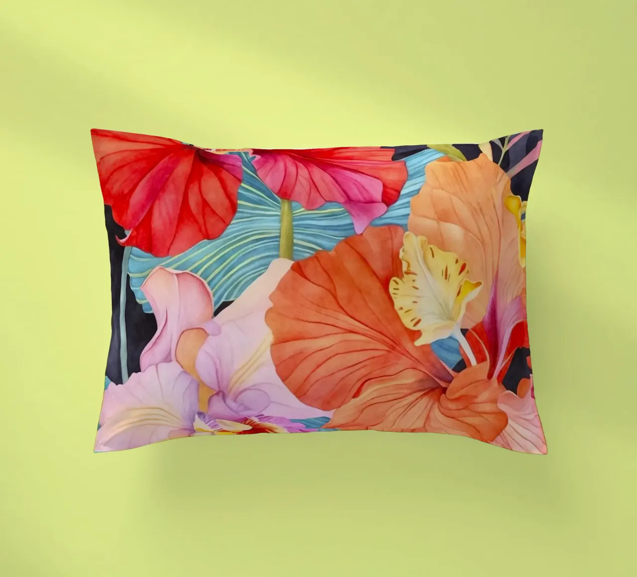 Arazzo tropicale Jungle Vibes cuscino da Andrea Haase Floral Passion