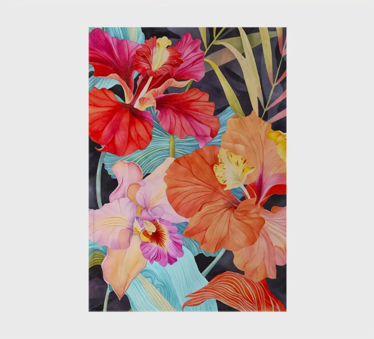 Tropical Tapestry Jungle Vibes notebook by Andrea Haase Floral Passion