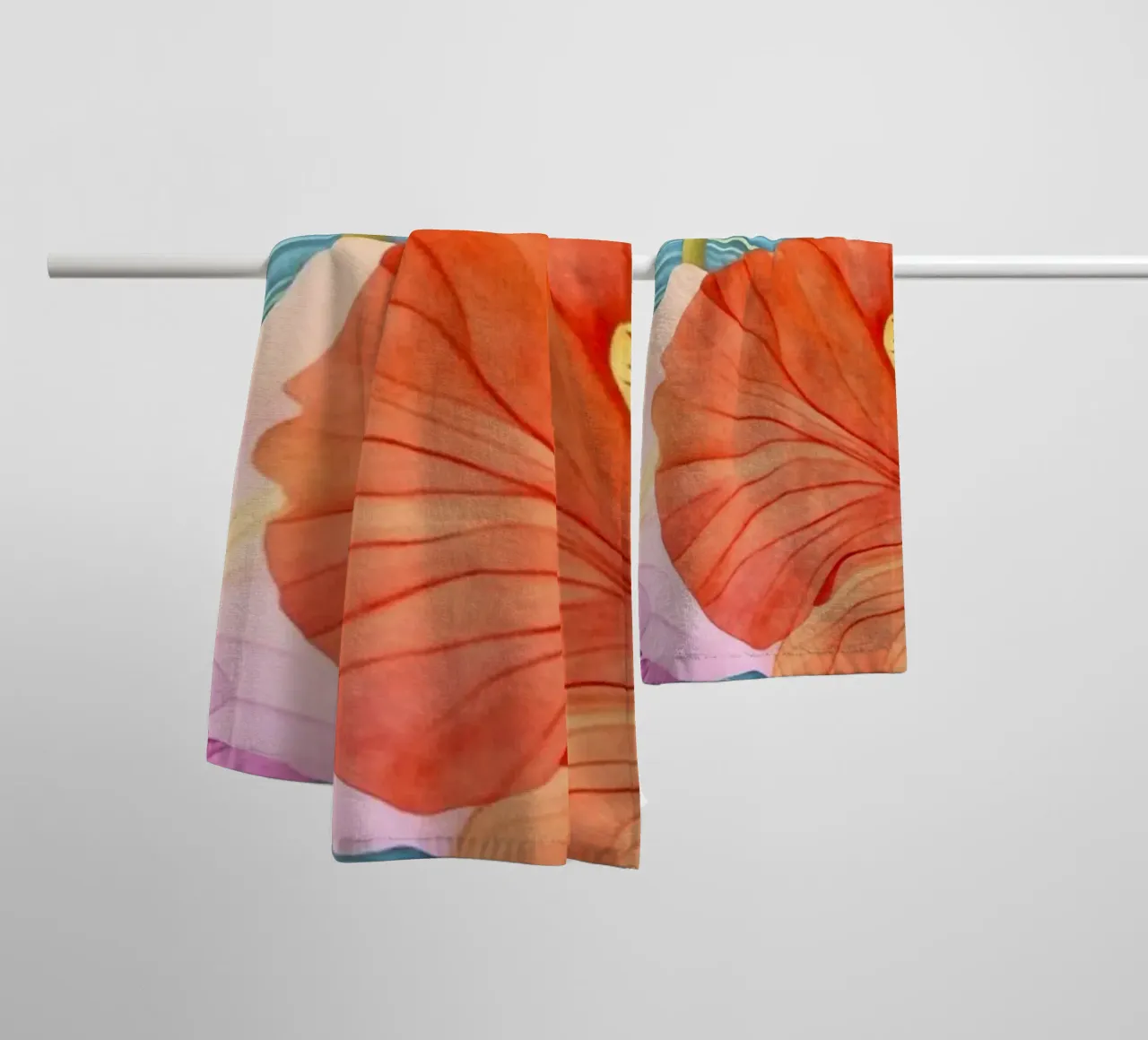 Arazzo tropicale Jungle Vibes asciugamano da bagno da Andrea Haase Floral Passion