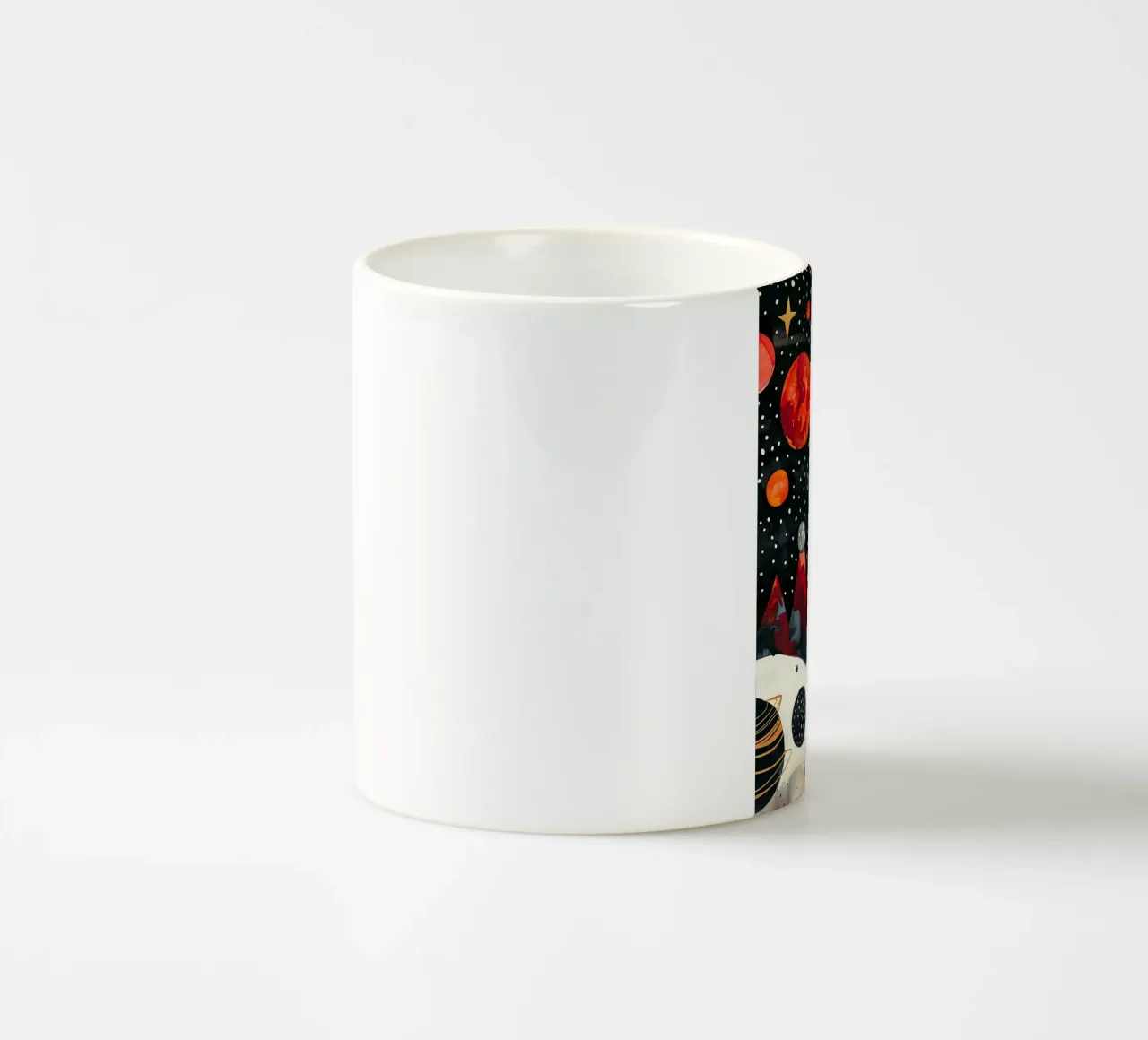 Cosmo spazio e pianeta 2 tazza in ceramica da Justyna Jaszke JBJart
