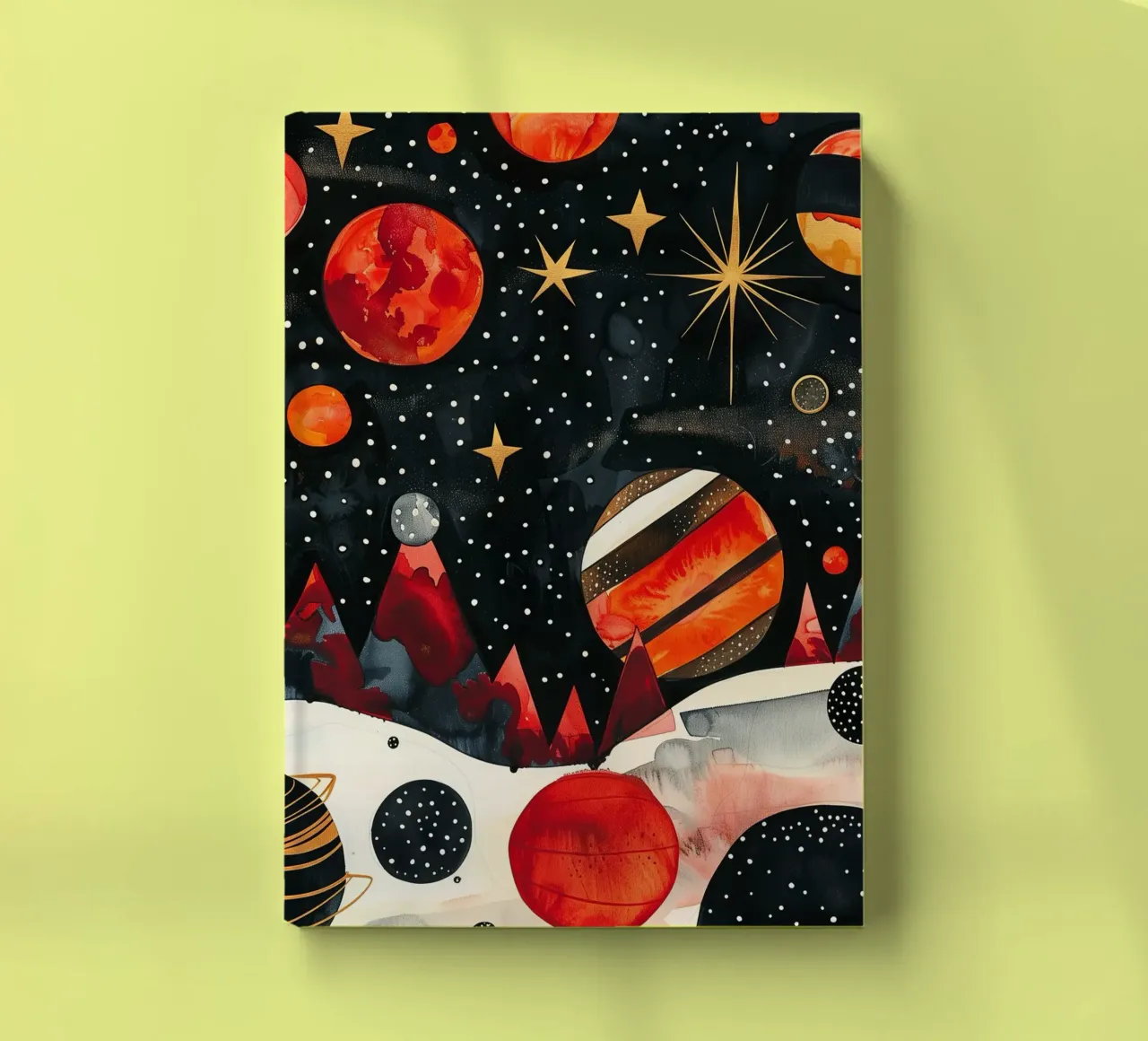 Cosmos espace et planète 2 carnet de notes de Justyna Jaszke JBJart