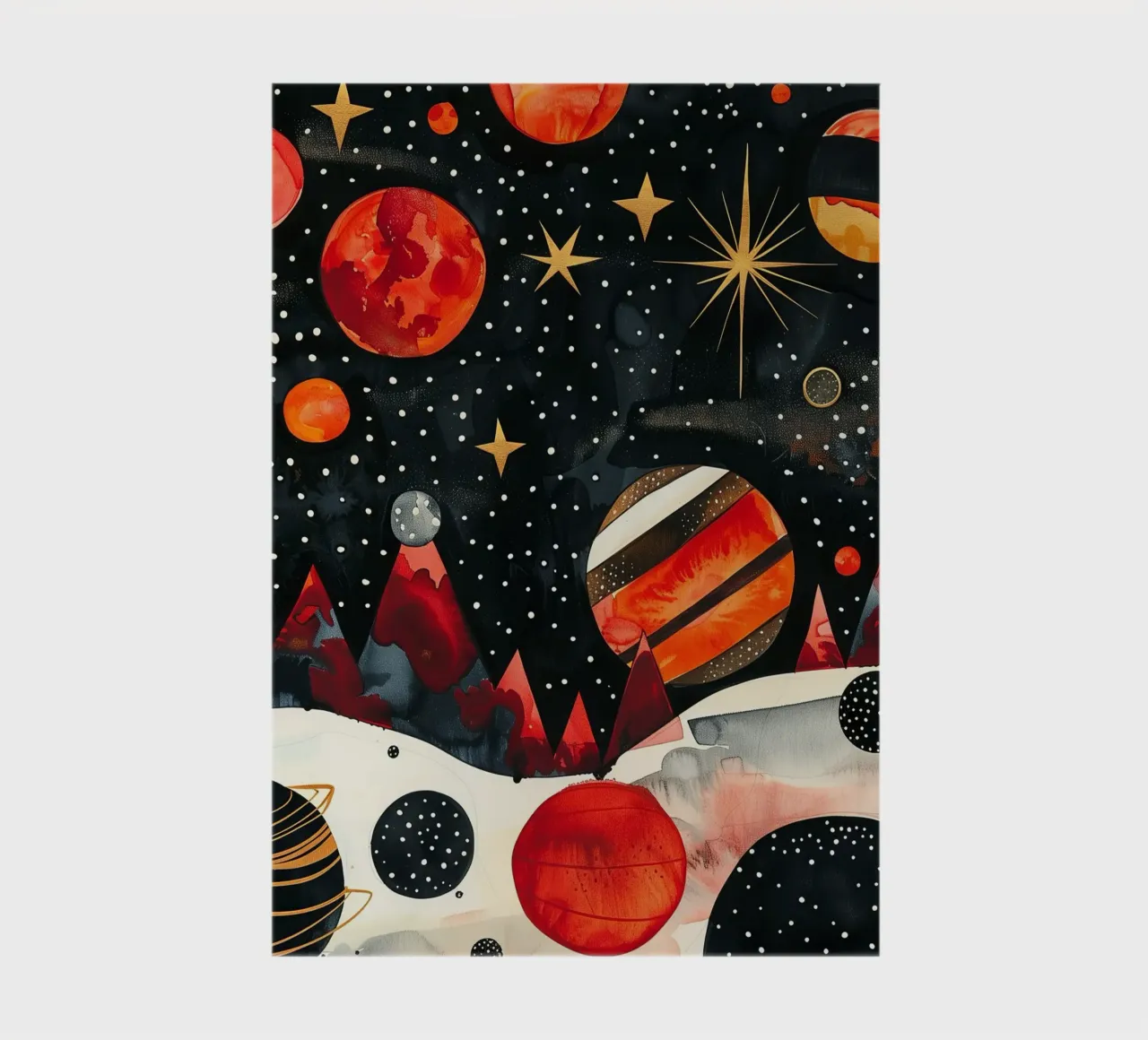 Cosmos espace et planète 2 carnet de notes de Justyna Jaszke JBJart