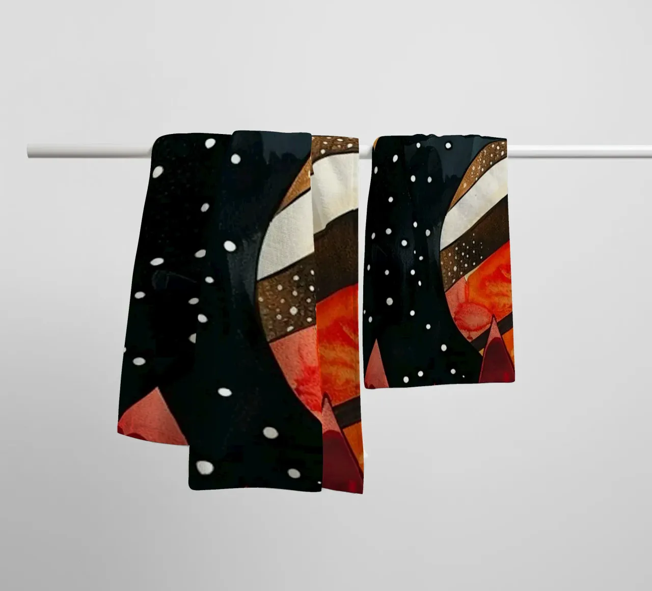 Cosmos space and planet 2 towel by Justyna Jaszke JBJart
