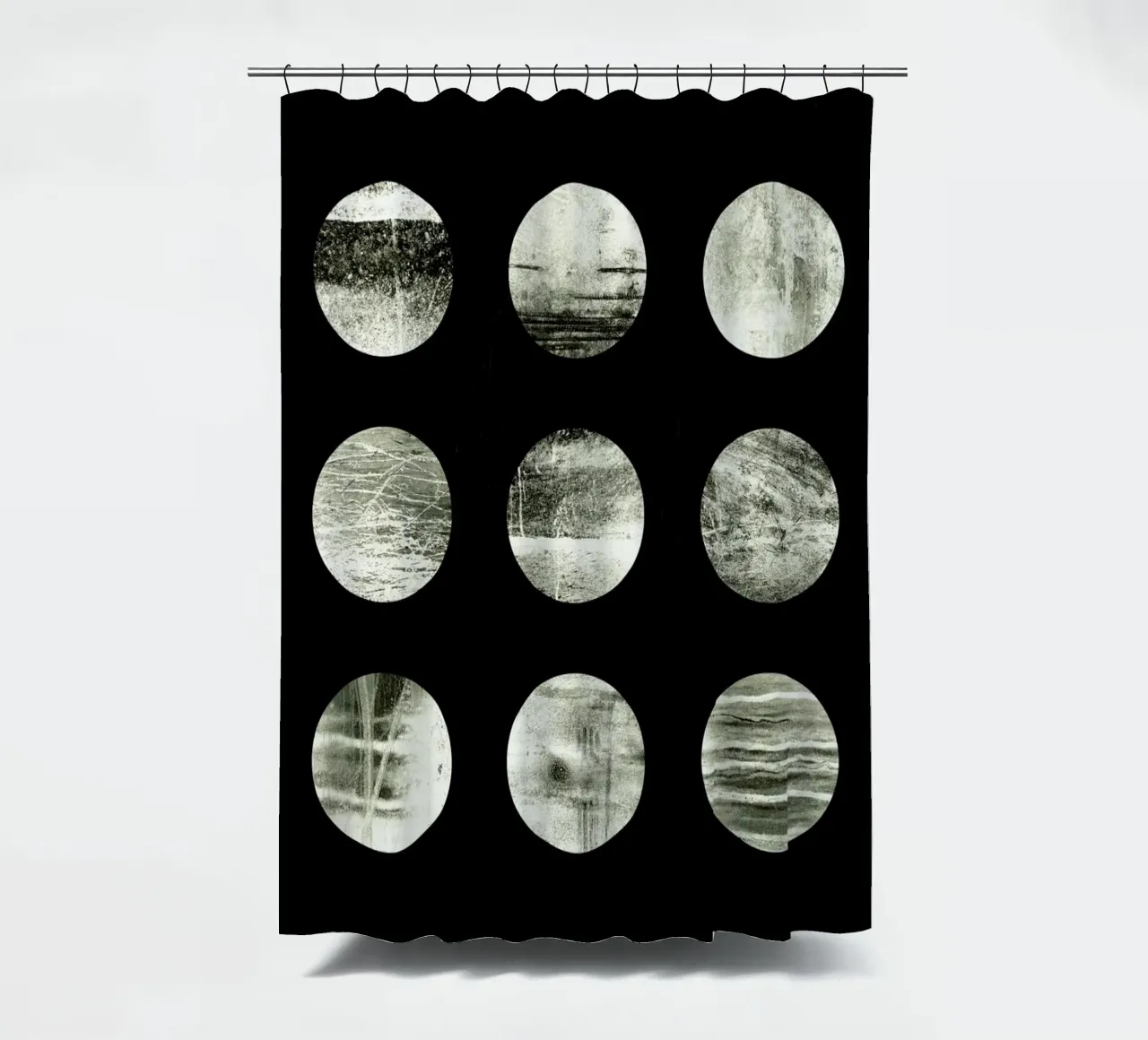 Moons Duschvorhang von Elisabeth Fredriksson