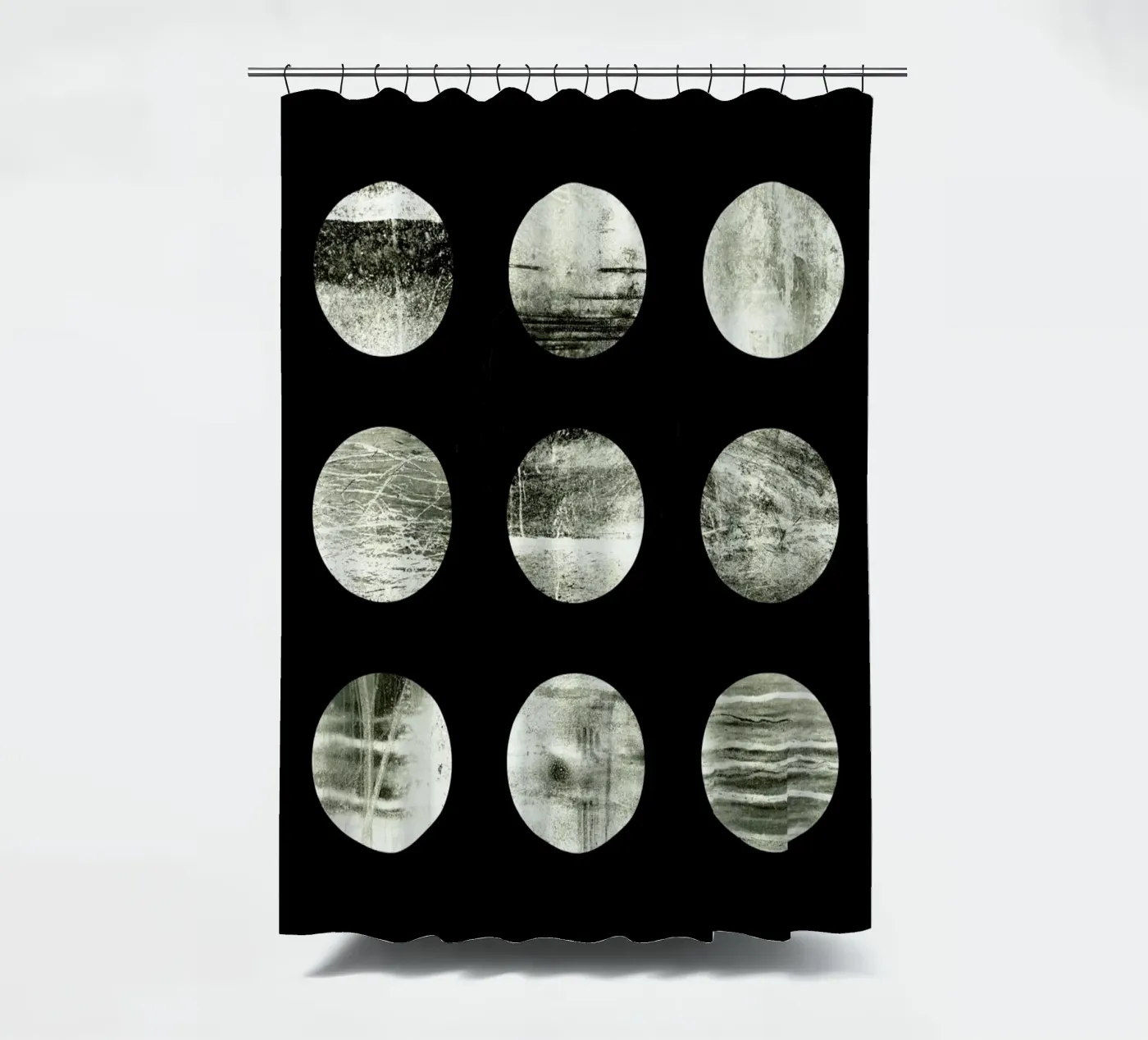 Moons Duschvorhang von Elisabeth Fredriksson