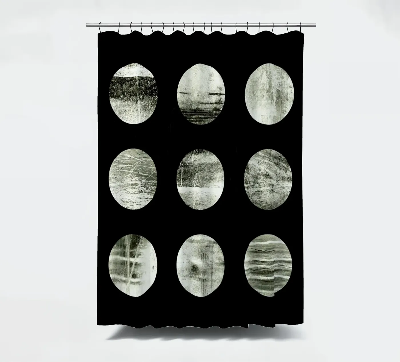 Moons Duschvorhang von Elisabeth Fredriksson