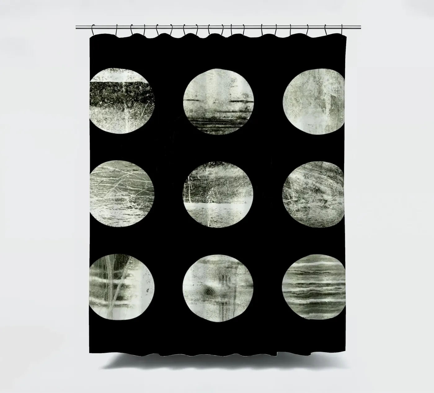 Moons Duschvorhang von Elisabeth Fredriksson