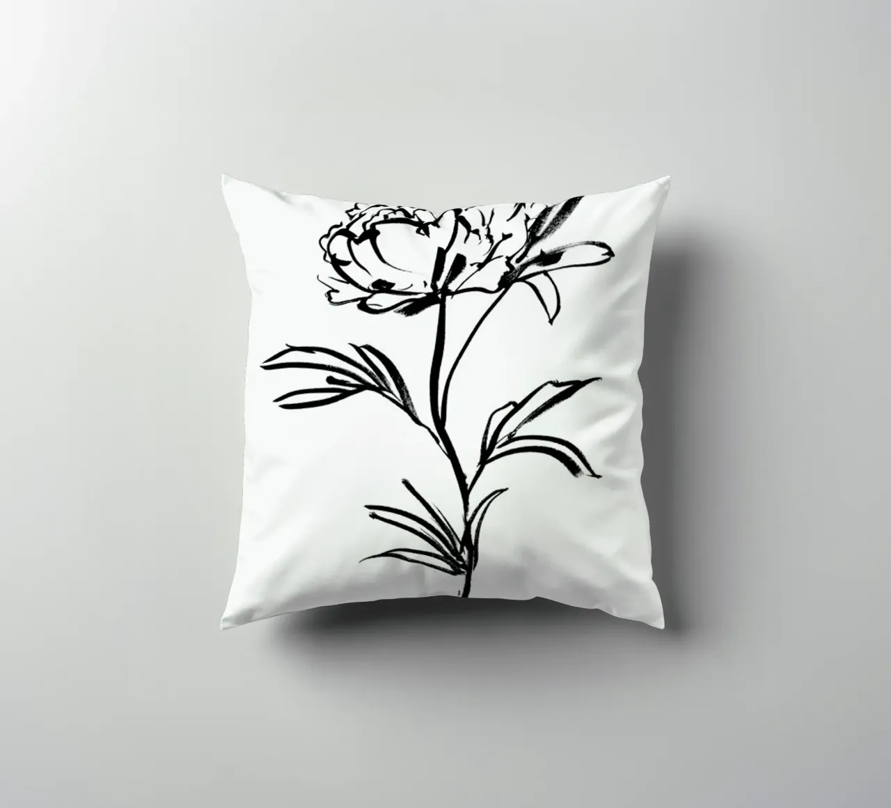 Simple Peony cuscino da Graphite