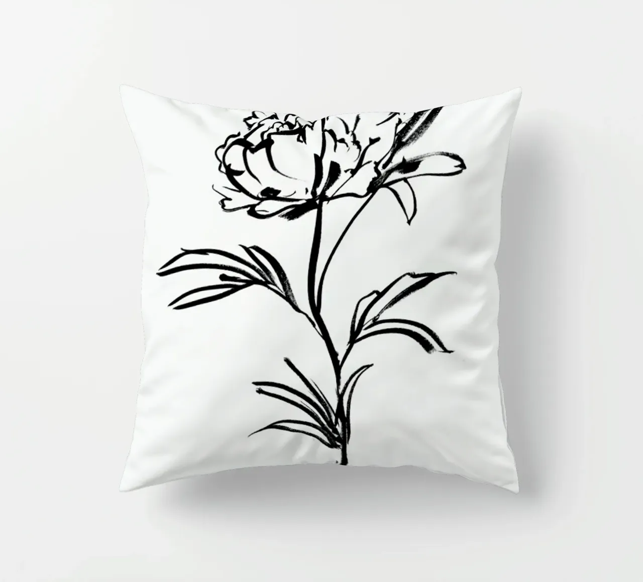 Simple Peony cuscino da Graphite