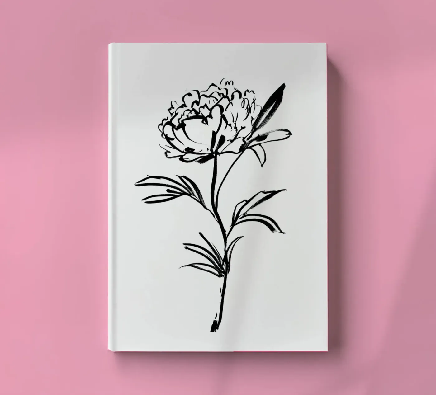 Simple Peony notebook by Graphite