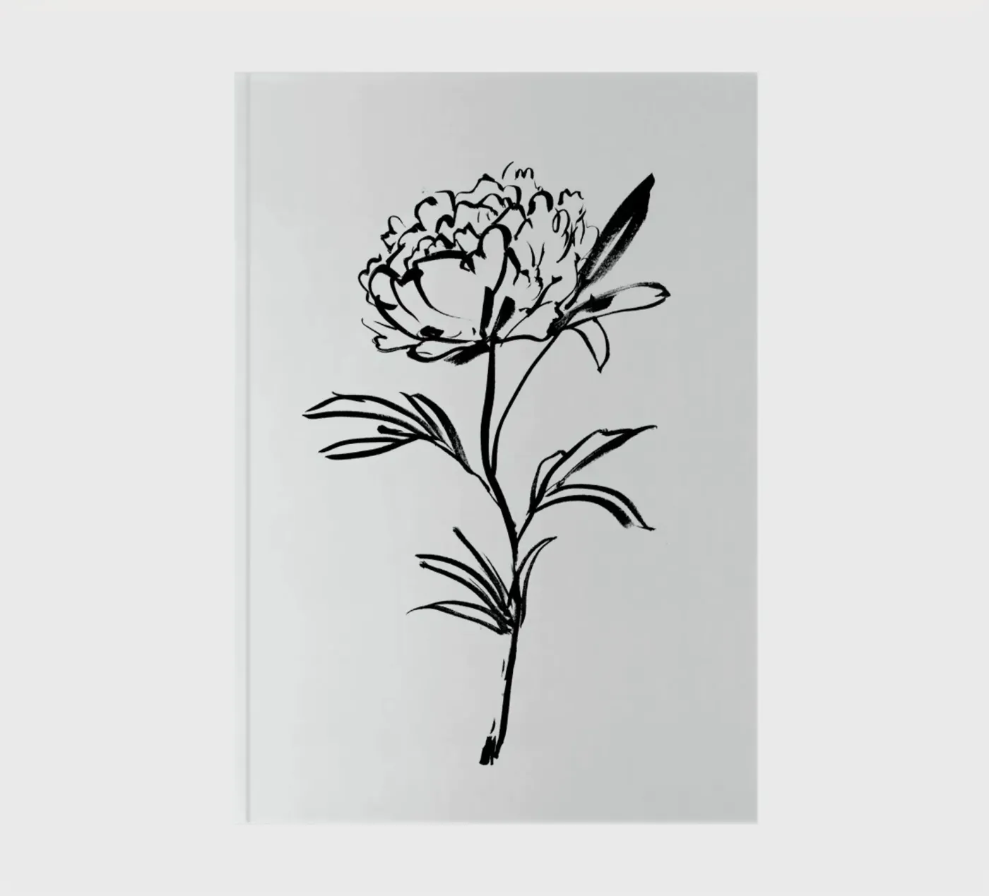 Simple Peony notebook by Graphite