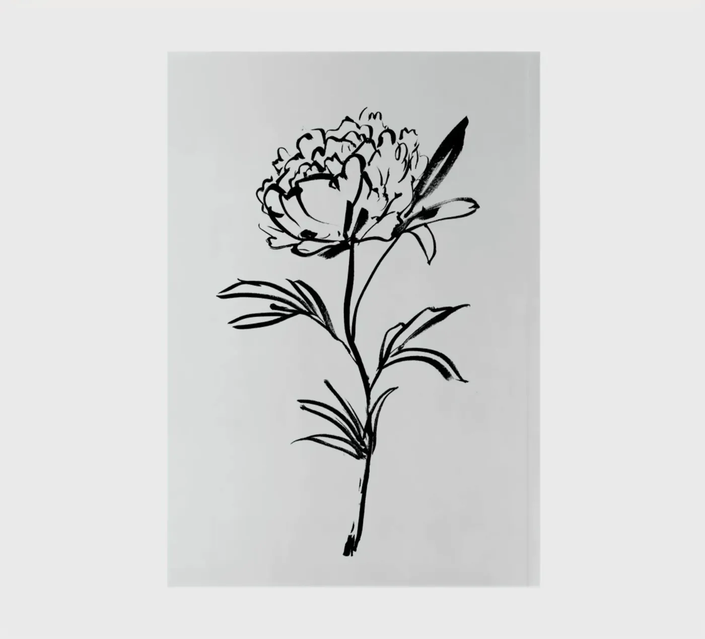 Simple Peony notebook by Graphite