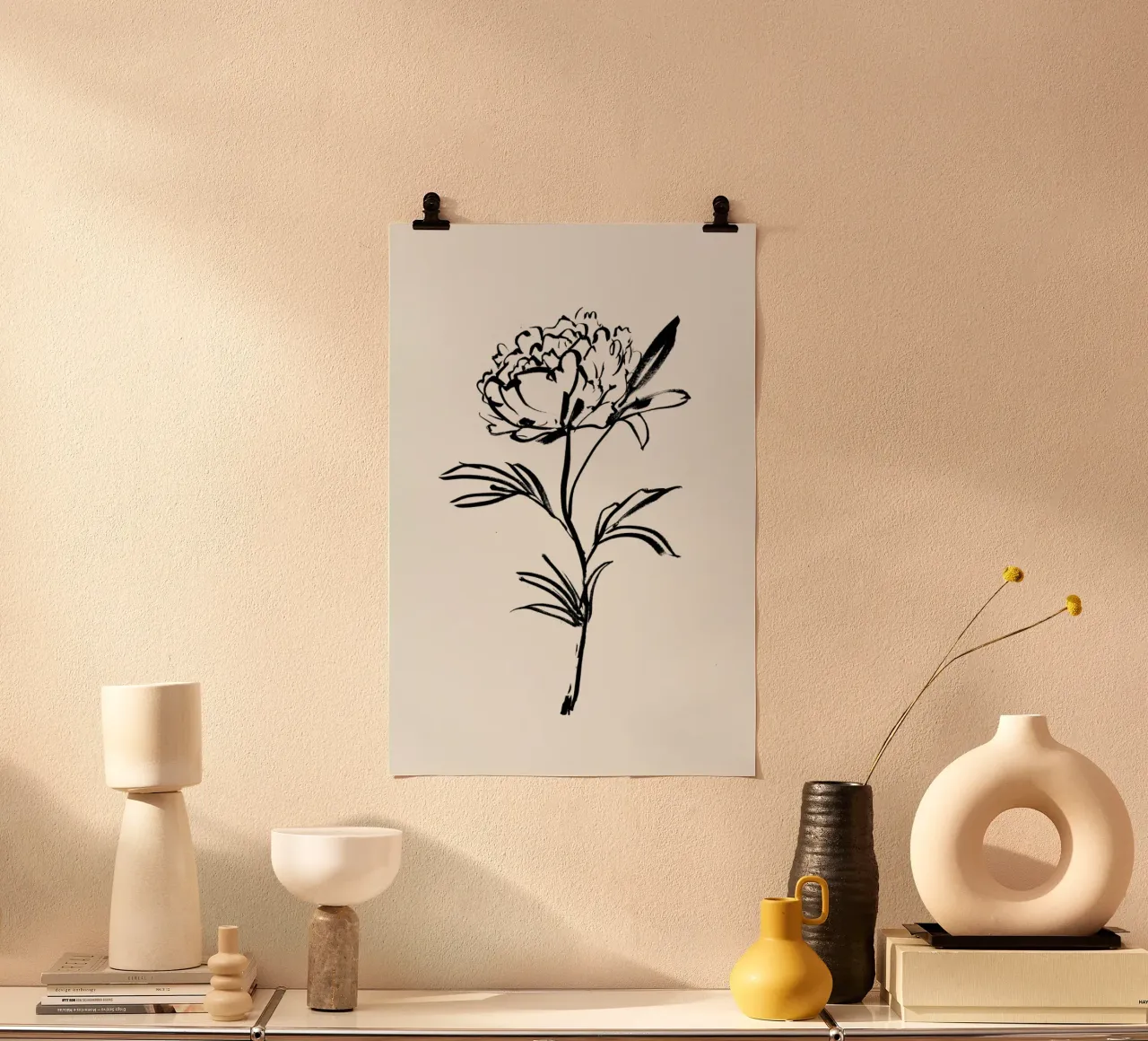 Simple Peony poster da Graphite