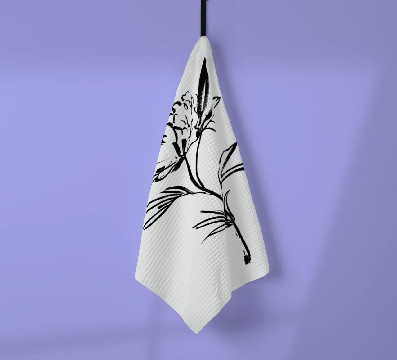 Simple Peony canovaccio da cucina da Graphite